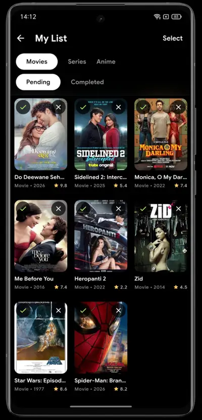 AniVortex App (Official) Download For Android & TV 2026 12 My List
